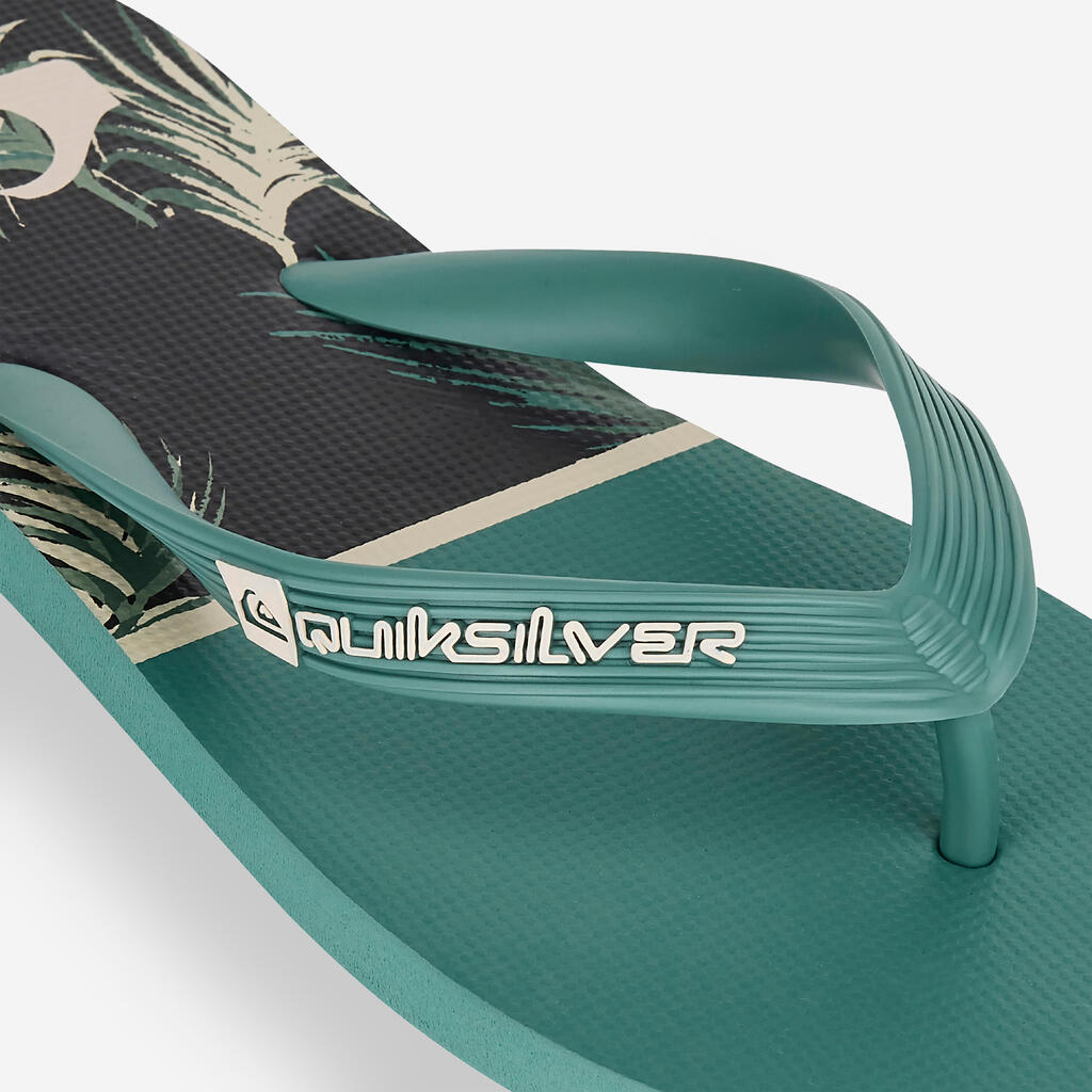 Pánske žabky Quiksilver Tropical Glitch kaki